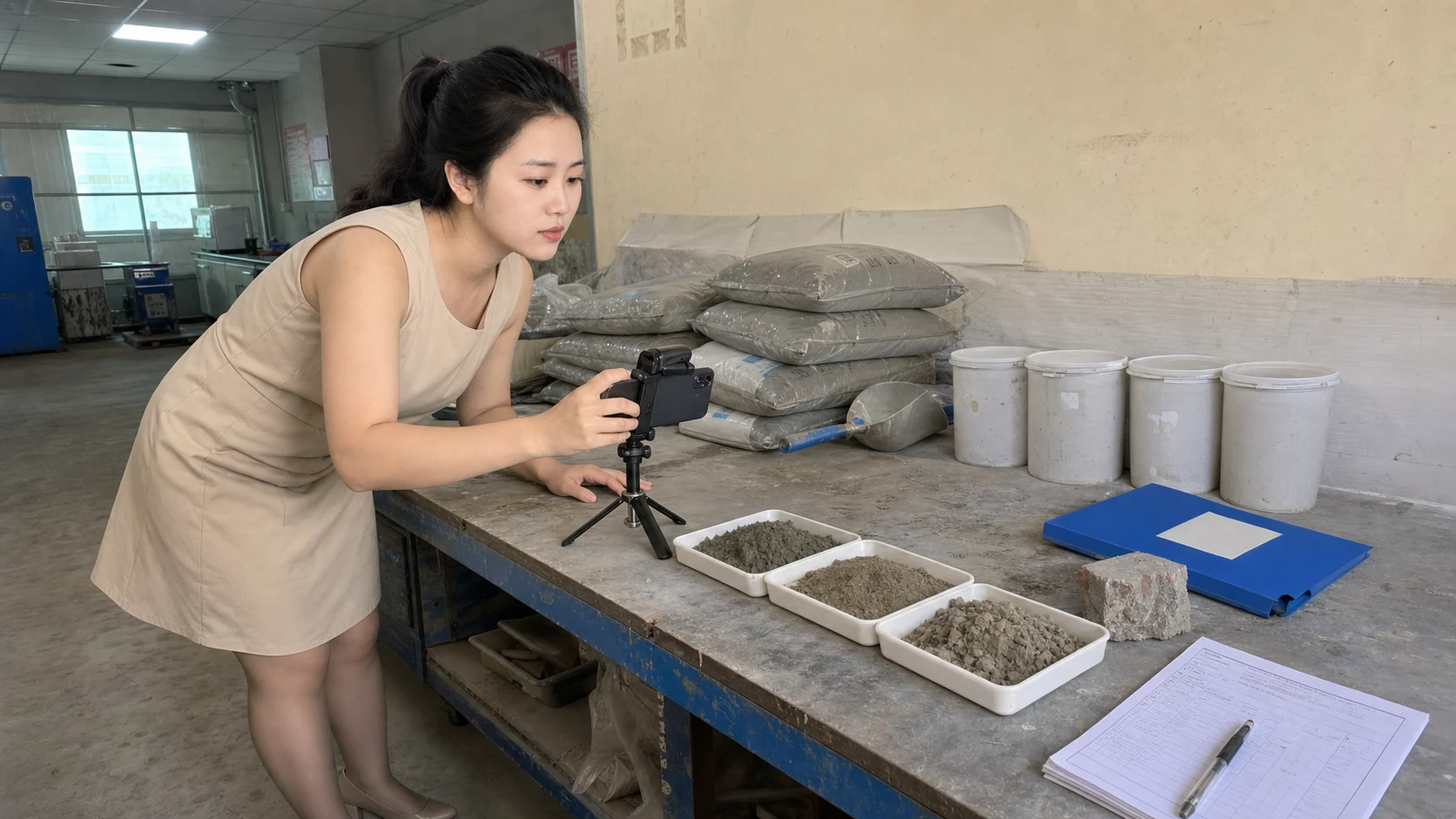 抗裂砂浆代工新批到厂，退料复测该比留样还是看文件