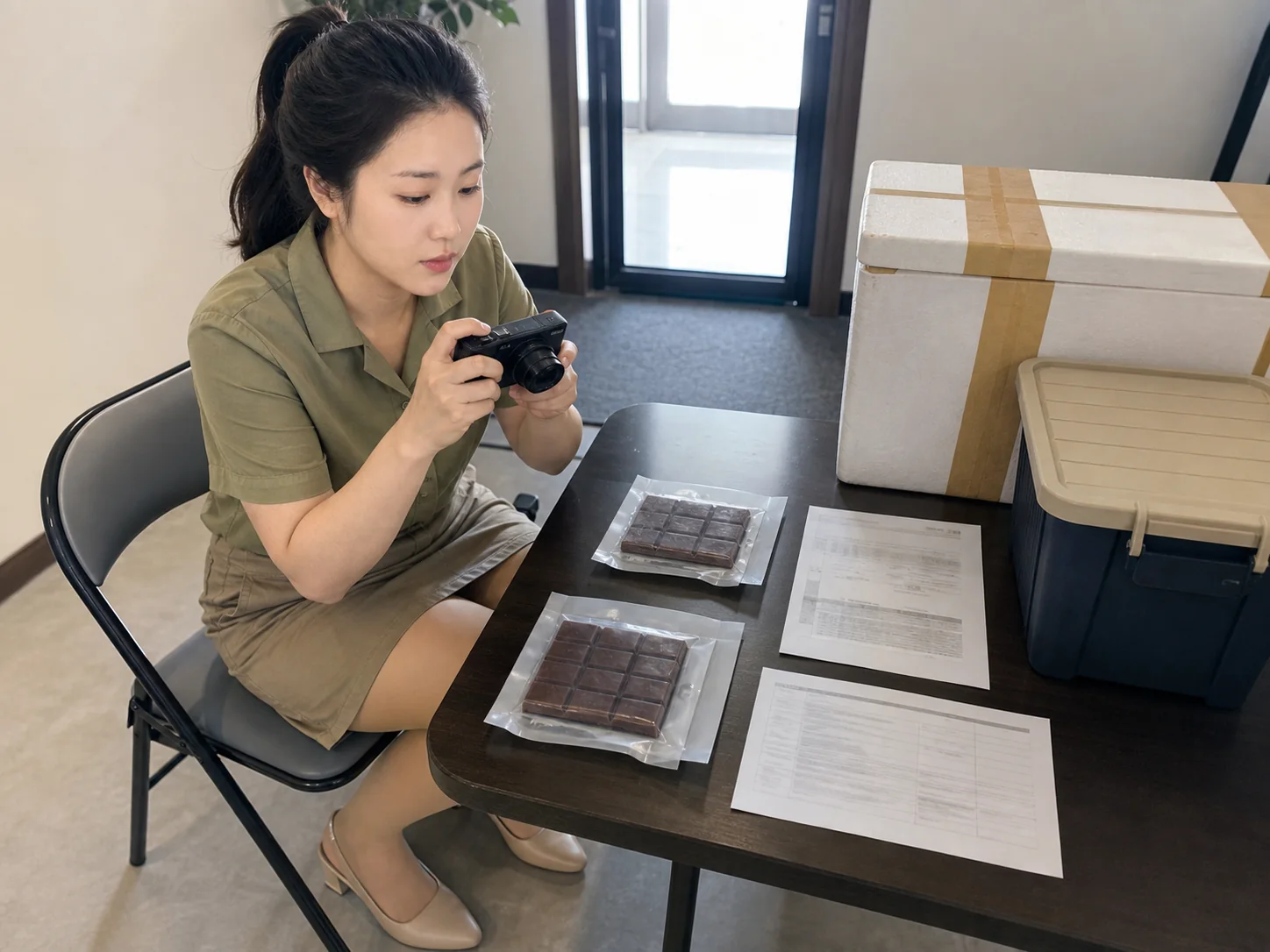 巧克力加工样品表面发白，复单前先改配方还是运输