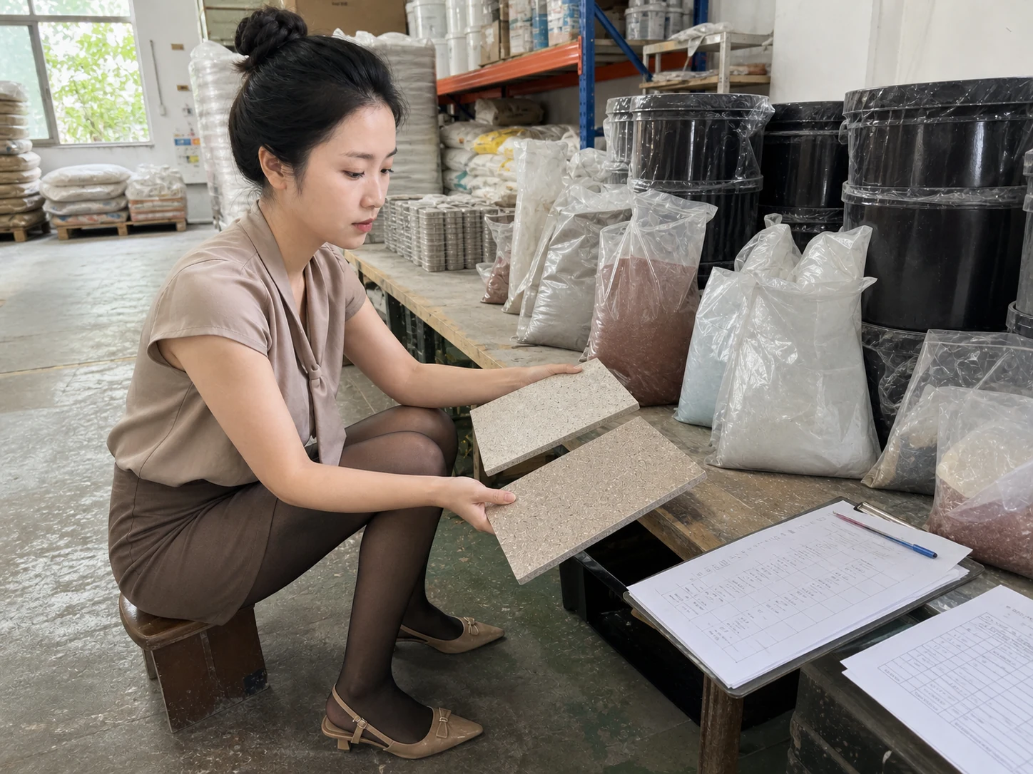 固化地坪定制来料有色差，先退料还是先做样板？