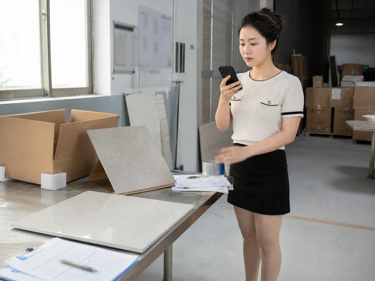 地砖代工急着出货，先按样板还是按包装批次？