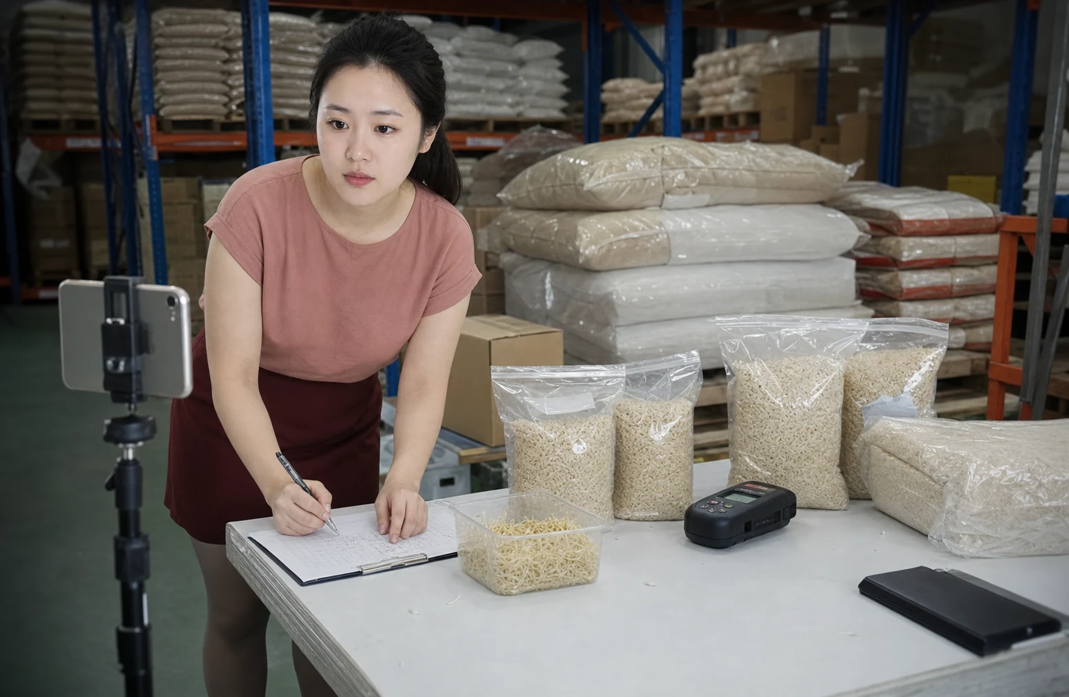胚芽米加工装袋前怎么查，先把回潮与批次对起来